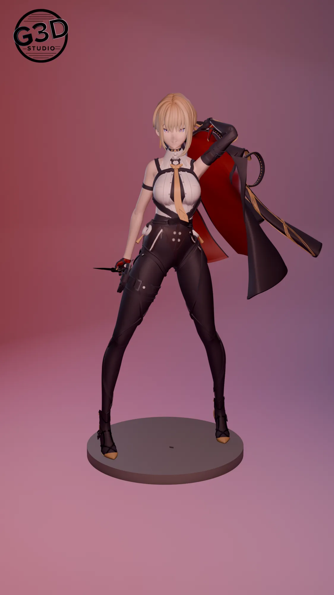 Evelyn Zenless Zone Zero 3D Print Model .c4d .max .obj .3ds .fbx .stl .blend 