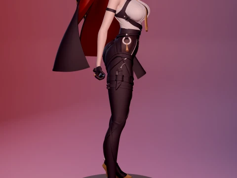 Evelyn Zenless Zone Zero 3D Print Model