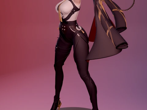 Evelyn Zenless Zone Zero 3D Print Model