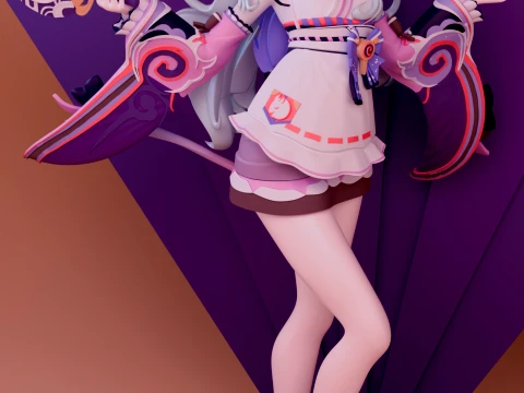 Yumemizuki Mizuki Genshin Impact 3D Print Model