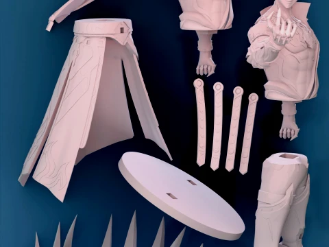 Trilho estrela Mydei Honkai Modelo de Impressão 3D