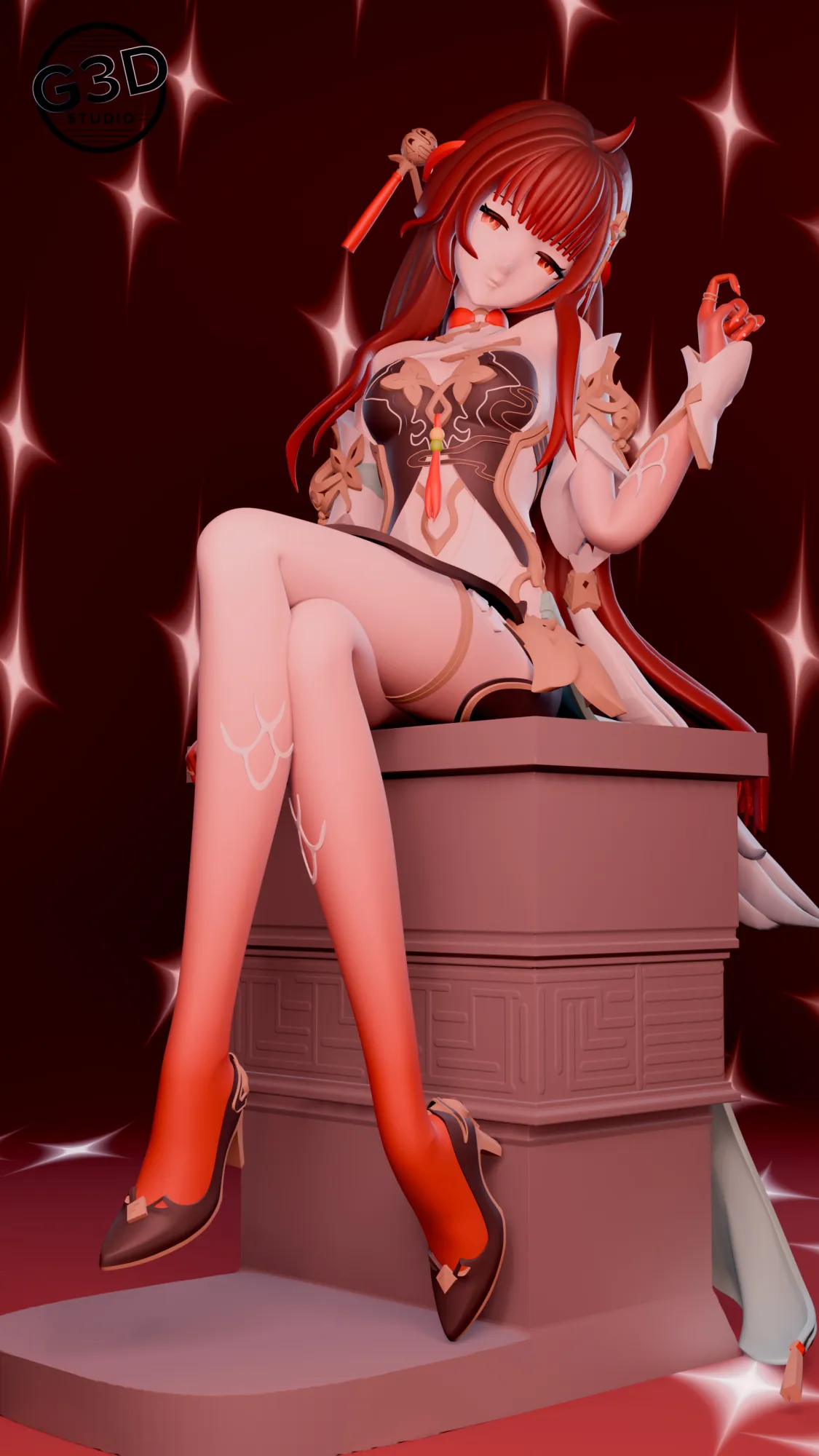 Lingsha Honkai Star Rail 3D Print Model .c4d .max .obj .3ds .fbx .stl .blend 