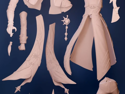 Anaxa Honkai Trilho Estelar Modelo de Impressão 3D