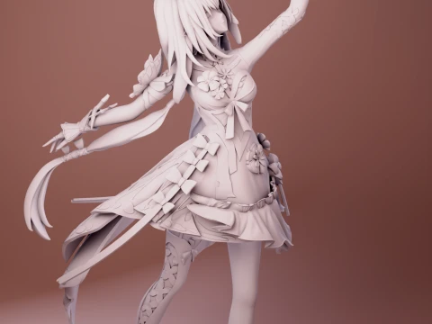 Trilho Estrela Castorice Honkai Modelo de Impressão 3D