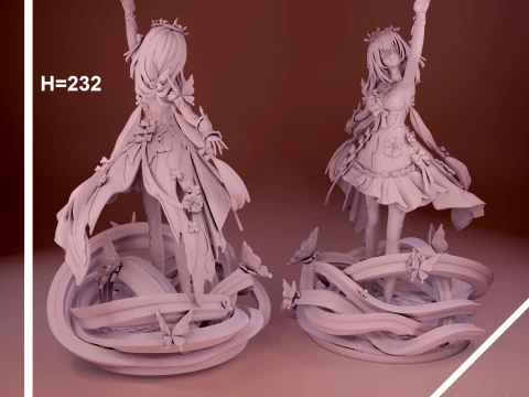 Trilho Estrela Castorice Honkai Modelo de Impressão 3D