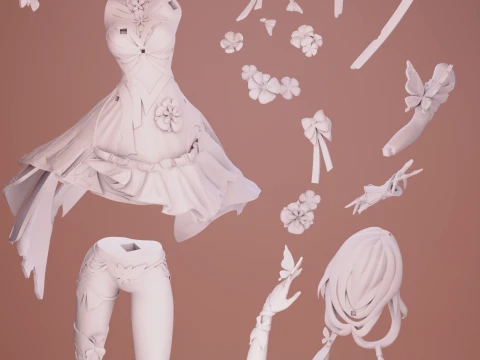 Trilho Estrela Castorice Honkai Modelo de Impressão 3D