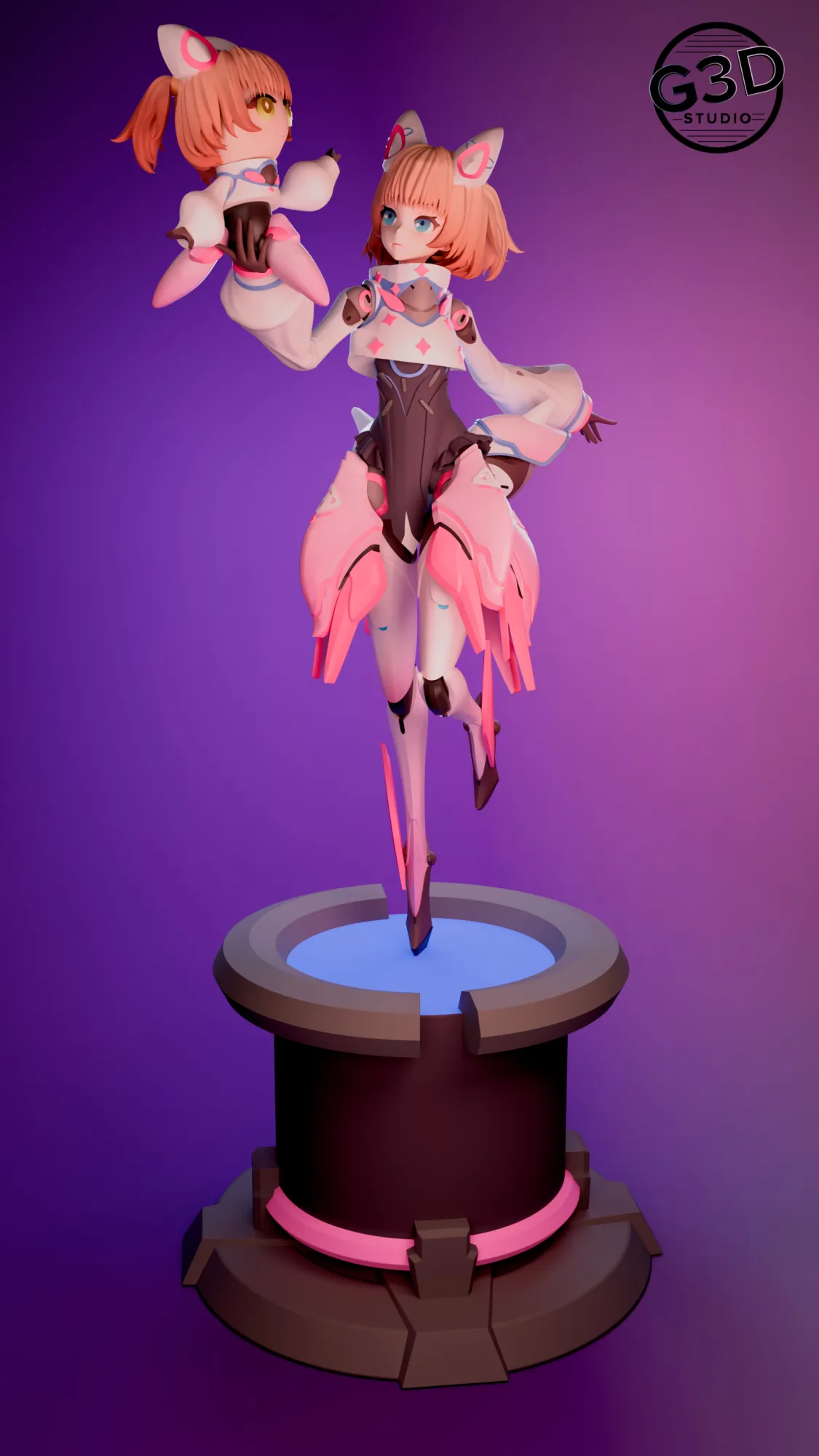 Angela Cyber ​​​​Querubin MLBB Modelo de Impressão 3D .c4d .max .obj .3ds .fbx .stl .blend 