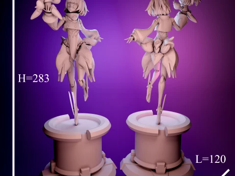 Angela Cyber ​​​​Querubin MLBB Modelo de Impressão 3D