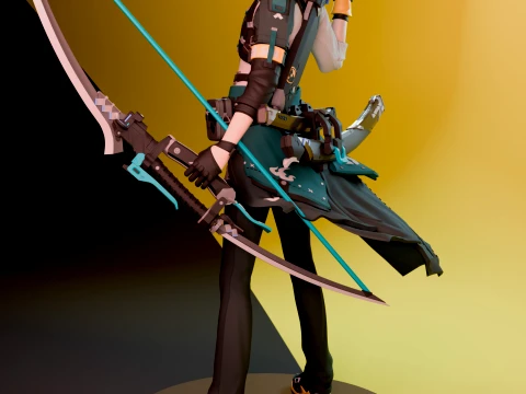 Asaba Harumasa Zenless Zone Zero 3D Print Model