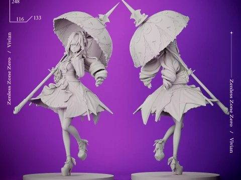 Vivian Zenless Zone Zero 3D Print Model
