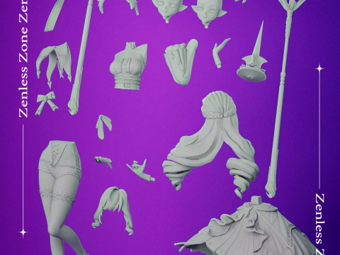 Vivian Zenless Zone Zero 3D Print Model