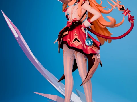 Escoffier Genshin Impact 3D Print Model