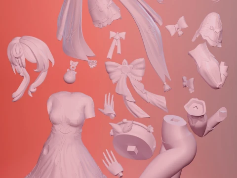 ヒアシン本海スターレール 3Dプリントモデル