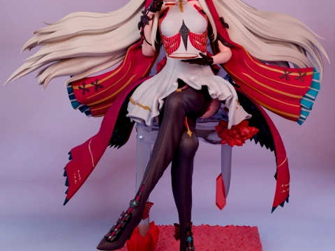 Carlotta Wuthering Waves 3D Print Model