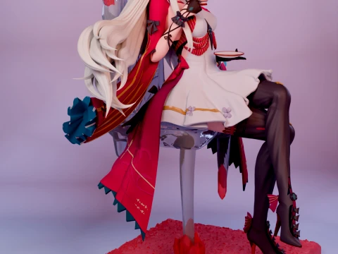 Carlotta Wuthering Waves 3D Print Model