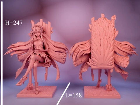 Carlotta Wuthering Waves 3D Print Model