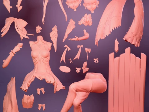 Carlotta Wuthering Waves 3D Print Model