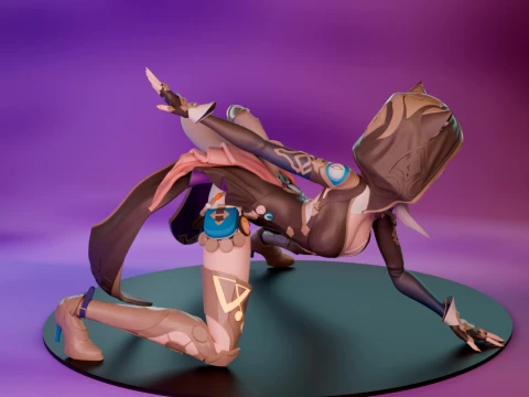 Cipher Honkai Star Rail 3D Print Model