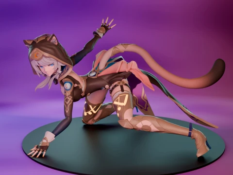 Cipher Honkai Star Rail 3D Print Model