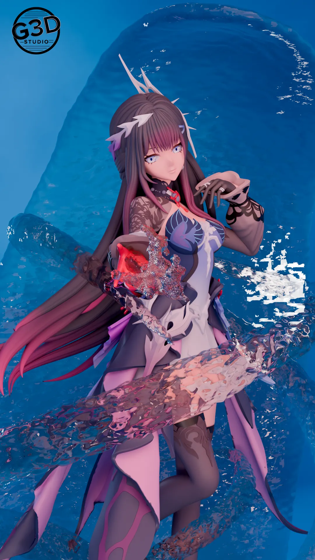 Hysilens Honkai Star Rail 3D Print Model .c4d .max .obj .3ds .fbx .stl .blend 