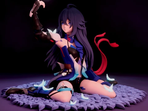 Riel estelar Seele Honkai Modelo de impresión 3D