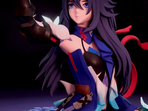 Trilho Estrela Seele Honkai Modelo de Impressão 3D