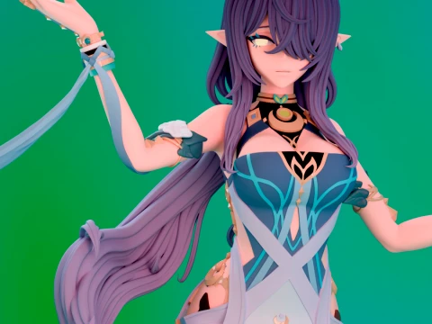 Lauma Genshin-impact 3D printmodel