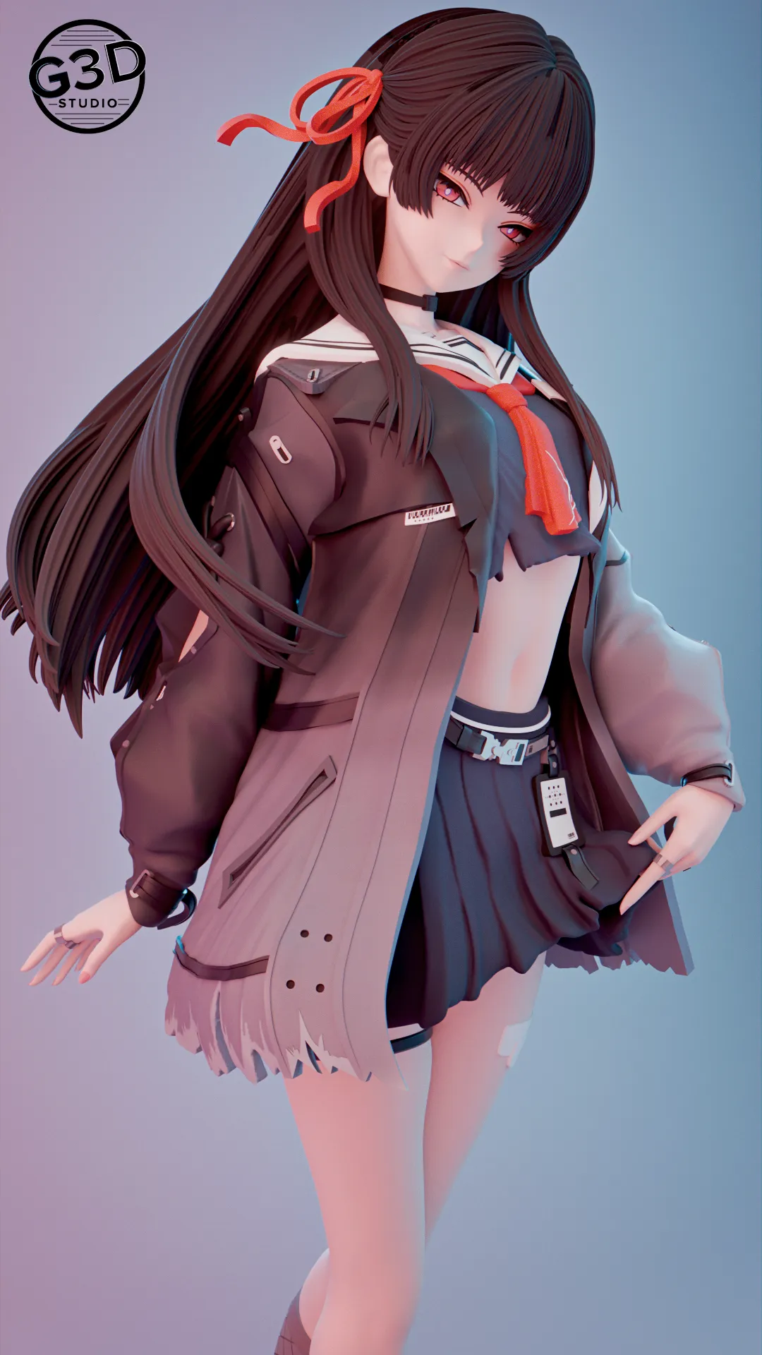 Chisa Wuthering Waves 3D Print Model .c4d .max .obj .3ds .fbx .stl .blend 