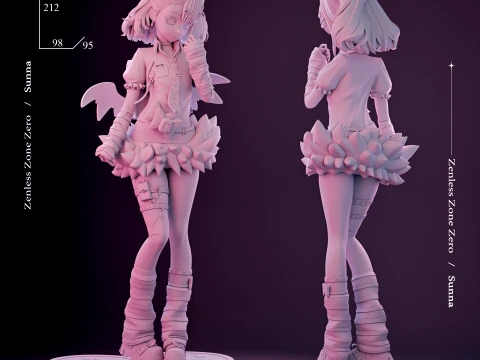 Sunna Zenless Zone Zero 3D Print Model