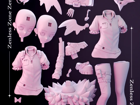 Sunna Zenless Zone Zero 3D Print Model