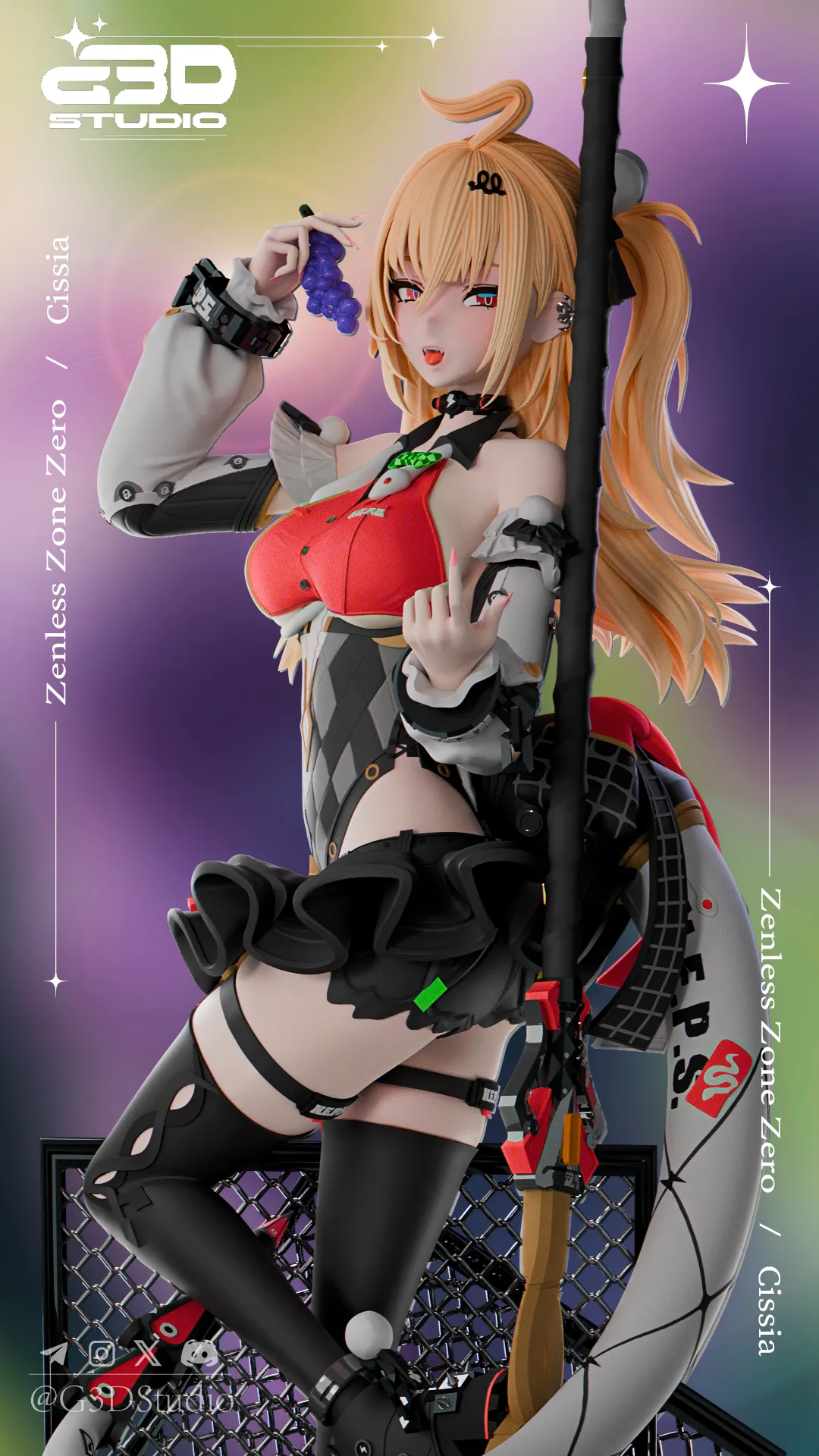 Cissia Zenless Zone Zero 3D Print Model .c4d .max .obj .3ds .fbx .stl .blend 