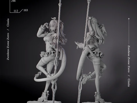 Cissia Zenless Zone Zero 3D Print Model