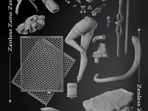 Cissia Zenless Zone Zero 3D Print Model