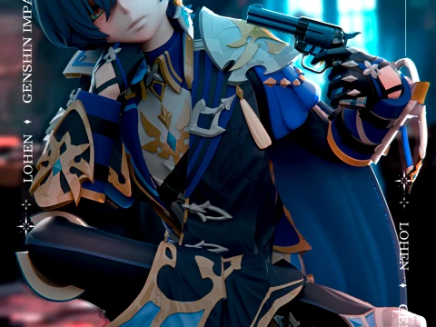 Lohen Genshin Impact 3D Print Model