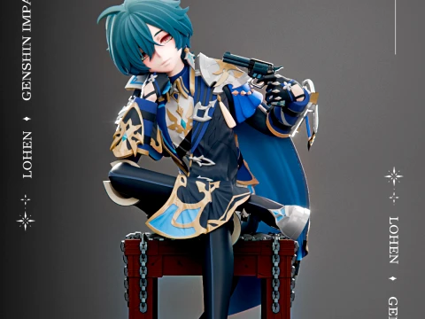Lohen Genshin Impact 3D Print Model