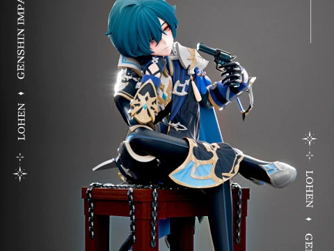 Lohen Genshin Impact 3D Print Model