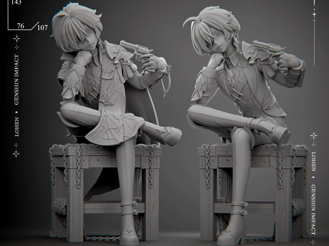 Lohen Genshin Impact 3D Print Model