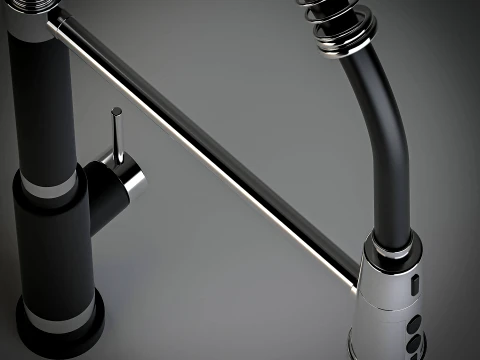 ARLUX Helix HX-01 Modern Kitchen Faucet 3ds Max V-Ray Corona 3D Model