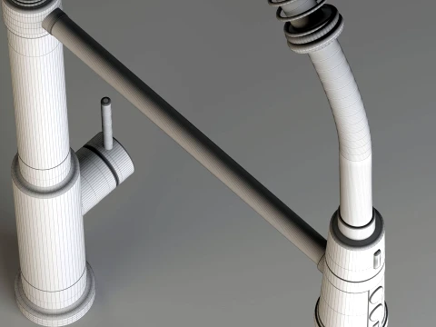 ARLUX Helix HX-01 Modern Kitchen Faucet 3ds Max V-Ray Corona 3D Model