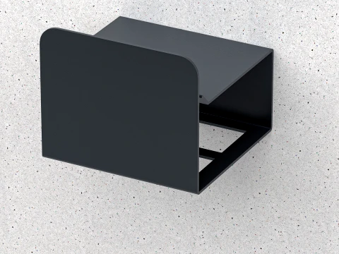 ARLUX Toilet Paper Holder 04 with Smartphone Shelf 3D Model