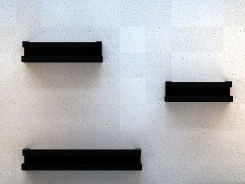 ARLUX Bathroom Shelf 03 3 Sizes Modern Bathroom Shelf 3D Model