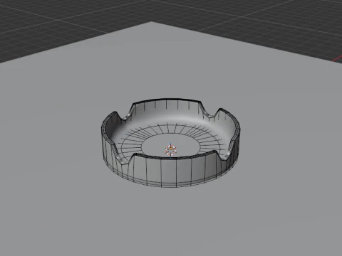灰皿 3Dモデル