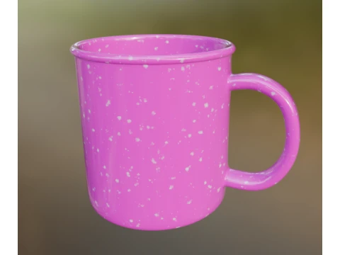 Pink mug 3D Model