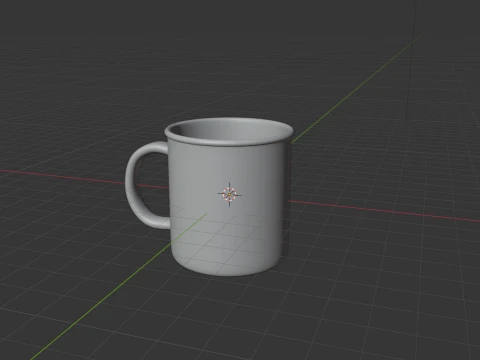 Pink mug 3D Model