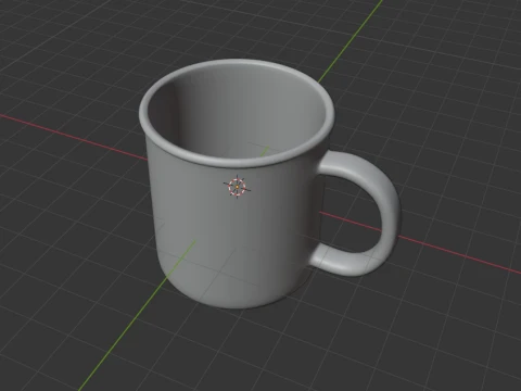 Pink mug 3D Model