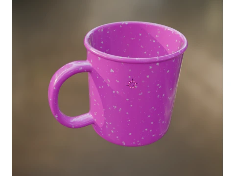 Pink mug 3D Model