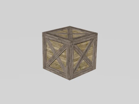 Cassa di legno Modello 3D