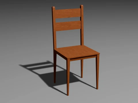 Wood Chair 3D Model