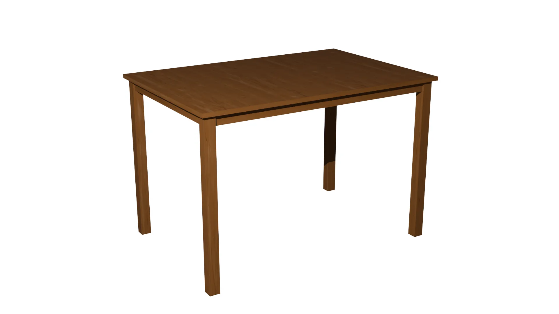 Wood table 3D Model .c4d .max .obj .3ds .fbx .stl .blend