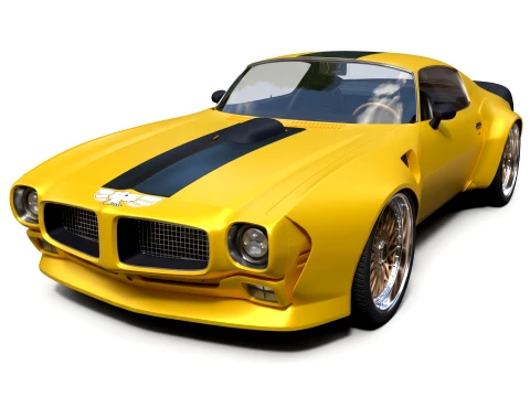 Pontiac Firebird Trans Am 1970 Custom-Tuned 3D Model